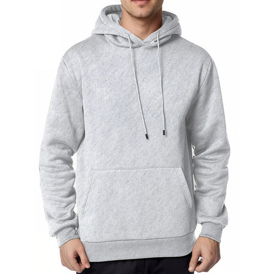 Herren nan minimalistischer Kapuzenpullover mit weichem Fleece-Innenfutter und Kängurutasche Shop Nory
