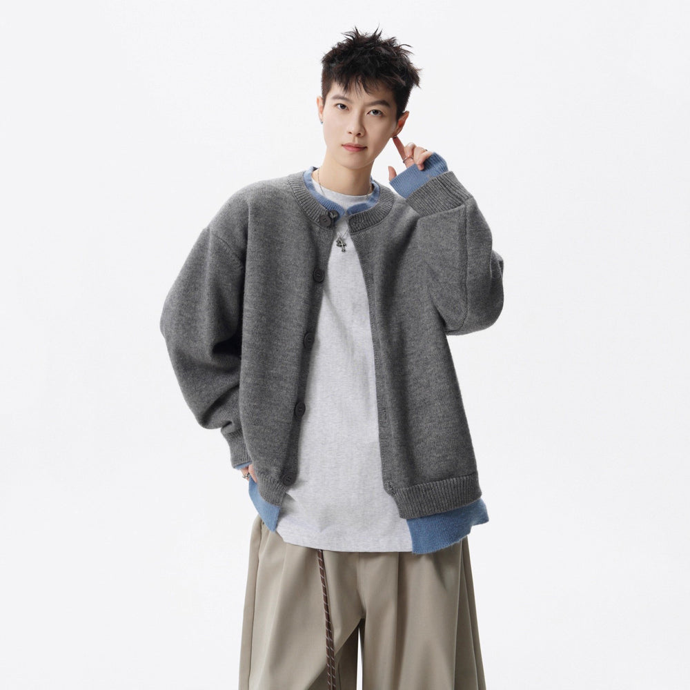 Damen Oversized Strickjacke mit Knopfleiste Shop Nory