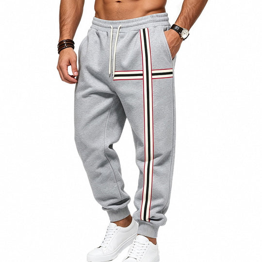 Herren Jogginghose mit kontrastierenden Seiten- und Querstreifen Shop Nory