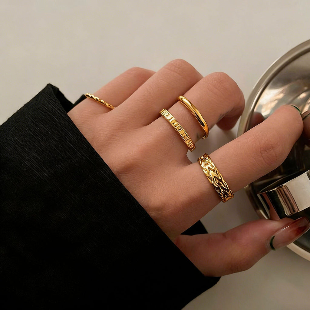 Damen Ring-Kollektion mit verschiedenen Designs und stilvollen Oberflächen Shop Nory