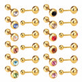Damen Bauchnabelpiercing mit bunten Kristallanhängern Shop Nory