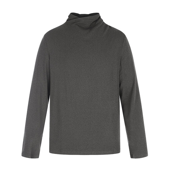 Herren Langarmshirt mit weitem Stehkragen aus softem Jersey Shop Nory