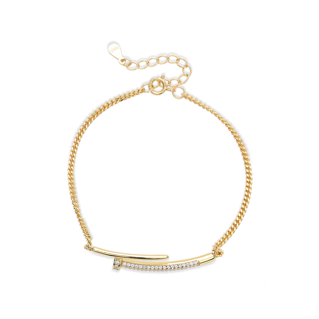 Damen Armband aus hochwertigem 925 Sterling Silber mit funkelnden Zirkon-Akzenten Shop Nory