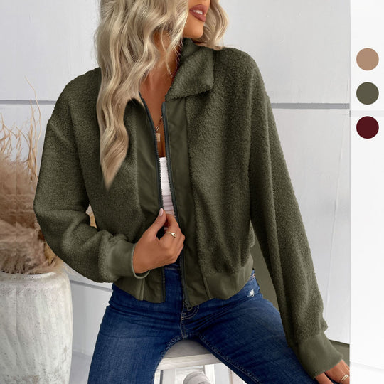 Damen Kuschelige Fleece-Jacke Shop Nory