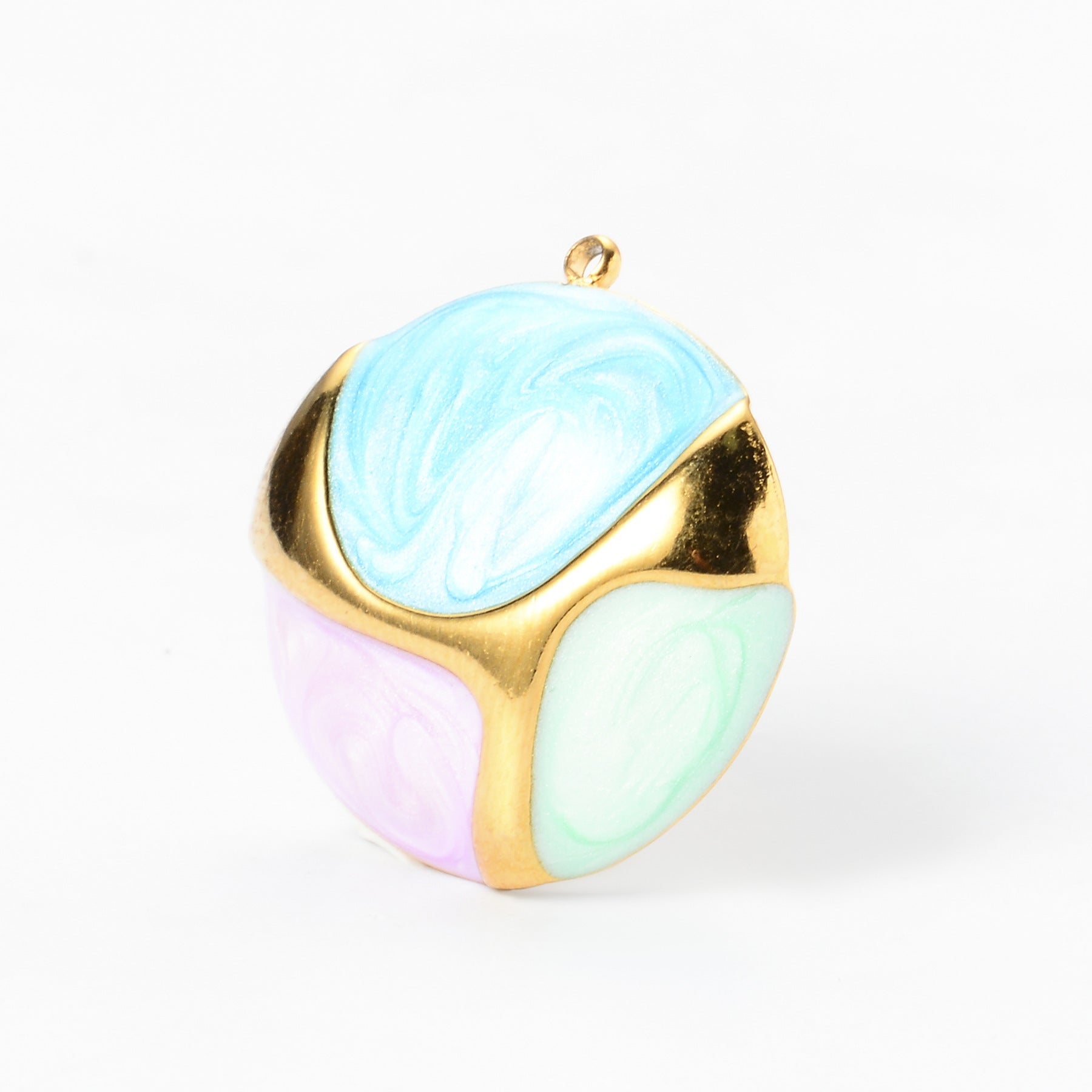 Damen Anhänger mit kunstvollem Farbenspiel und elegantem Goldakzent Shop Nory
