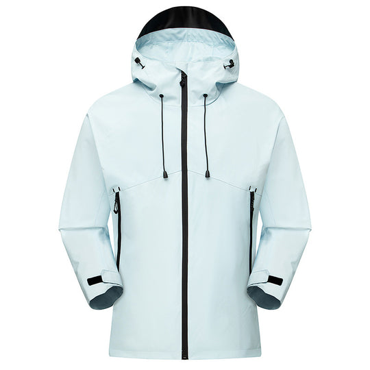 Herren Wasserdichter High-Visibility Shellparka mit atmungsaktiver Membran, verstellbarer Kapuze und Belüftung Shop Nory