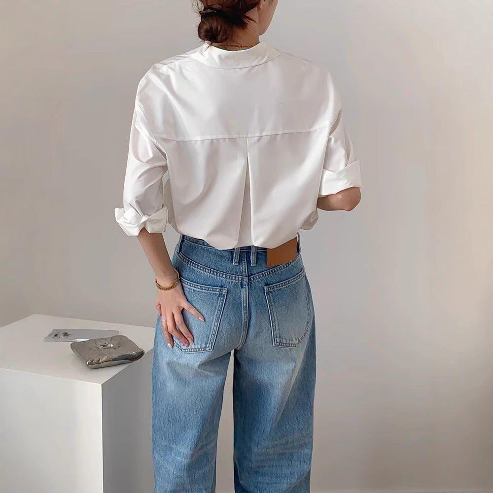 Damen Stilvolle Oversized Bluse Shop Nory