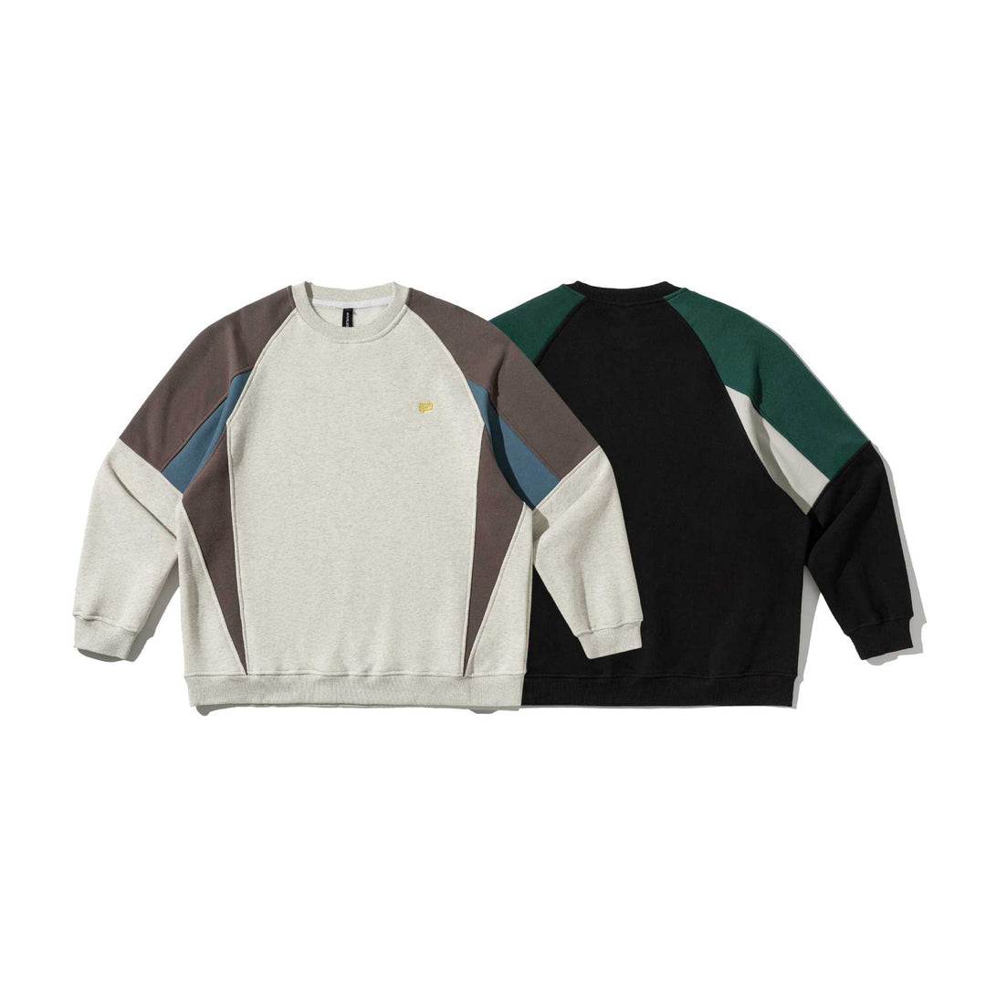 Unisex Colorblock-Sweatshirt mit Raglanärmeln und strukturierter Ziernaht Shop Nory