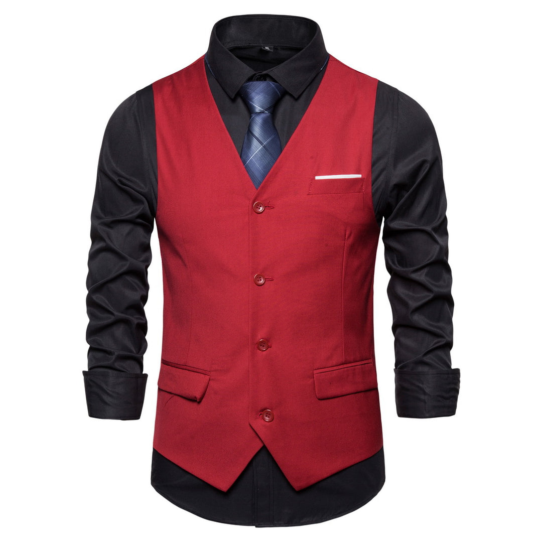 Herren Anzugweste in tailliertem Slim-Fit mit V‑Ausschnitt und Pattentaschen Shop Nory