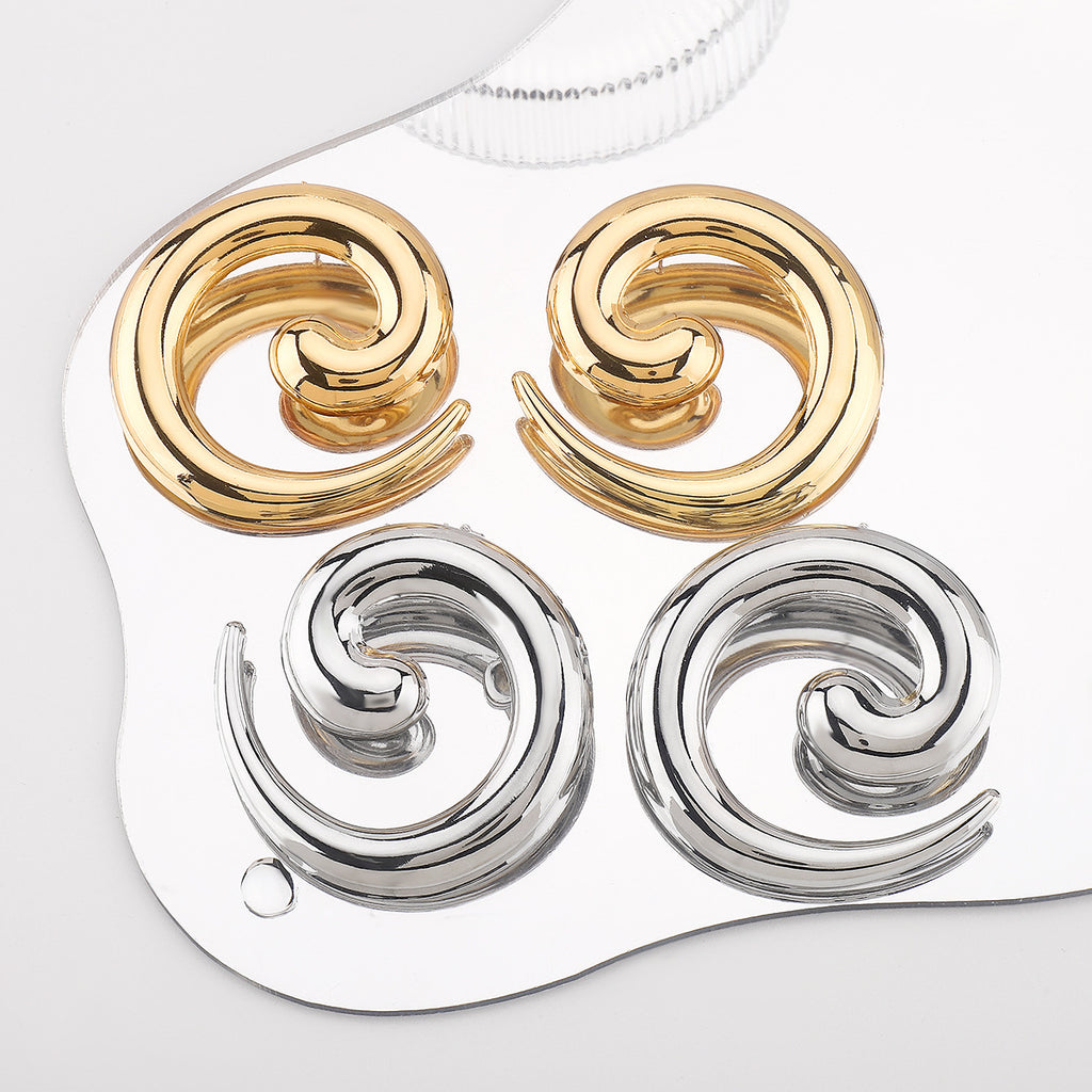 Damen Hängende Ohrringe mit elegantem Spiraldesign Shop Nory
