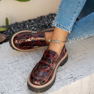 Damen Modische Loafers mit komfortablem Plateau und eleganter Sohle