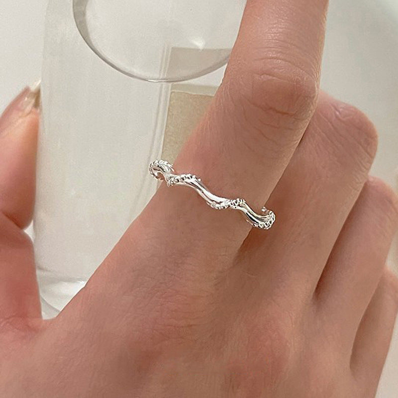 Damen Wellenring aus hochwertigem Silber mit einzigartigem Design Shop Nory
