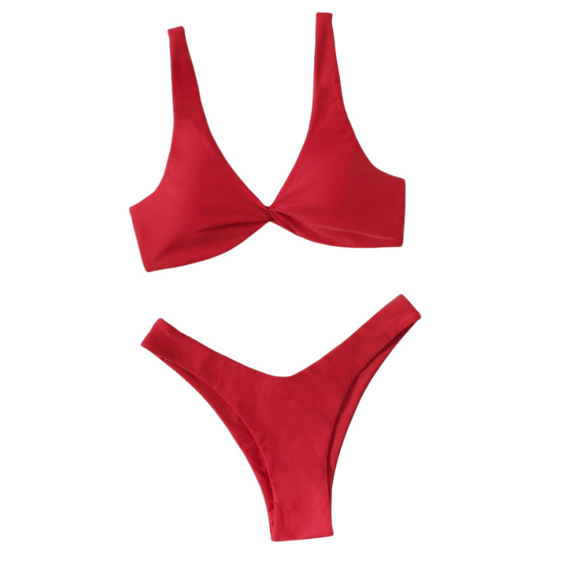 Damen Bikini-Set mit stilvoller Knotendetails