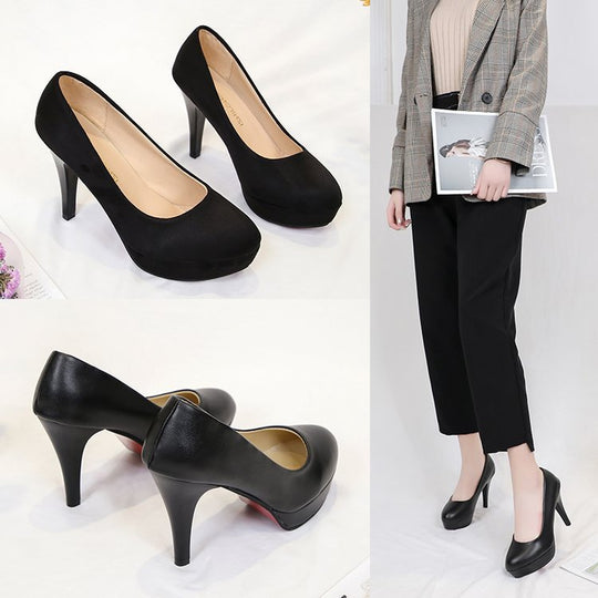 Damen elegante Plateau-Pumps mit komfortablem Sitz und hohem Absatz