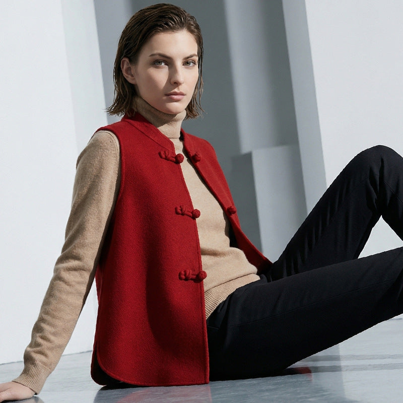 Damen Eleganter Wollmantel Shop Nory