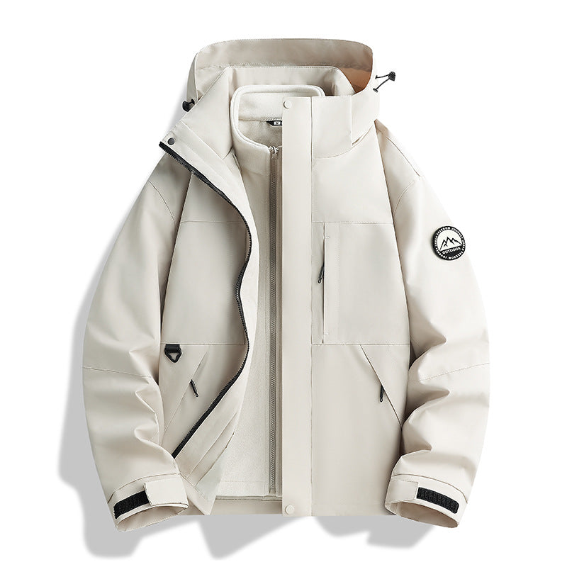 Damen Wasserabweisender Parka mit abnehmbarer Fleece-Innenjacke und Kapuze Shop Nory