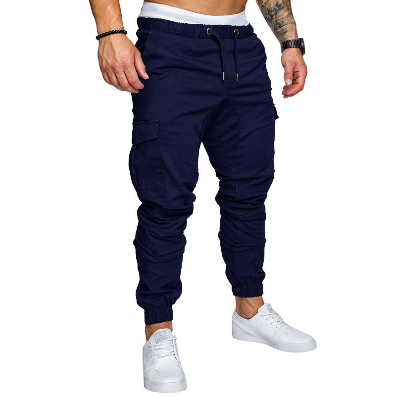 Herren Tapered Cargo-Jogger mit elastischem Bund, Kordelzug und Beuteltaschen Shop Nory