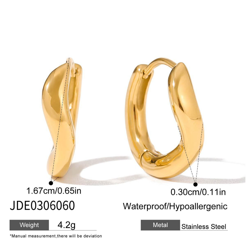 Damen Ohrhänger im modernen Wickeldesign Shop Nory