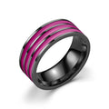 Herren Ring mit modernem Streifenmuster Shop Nory