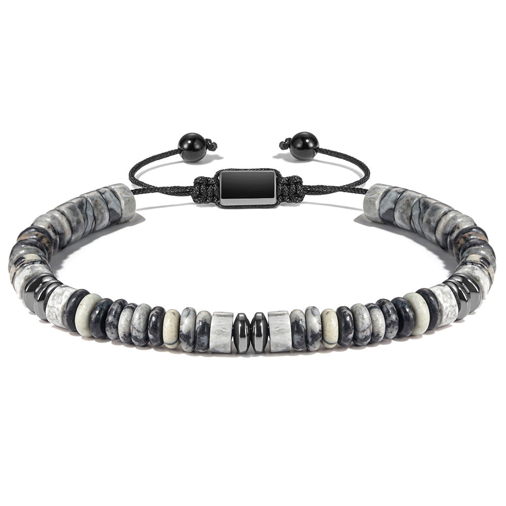 Damen Armband mit elastischen Steinperlen und verstellbarem Zugverschluss Shop Nory