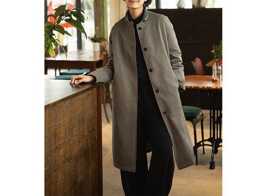 Damen Urbaner Mittel langer Mantel Shop Nory