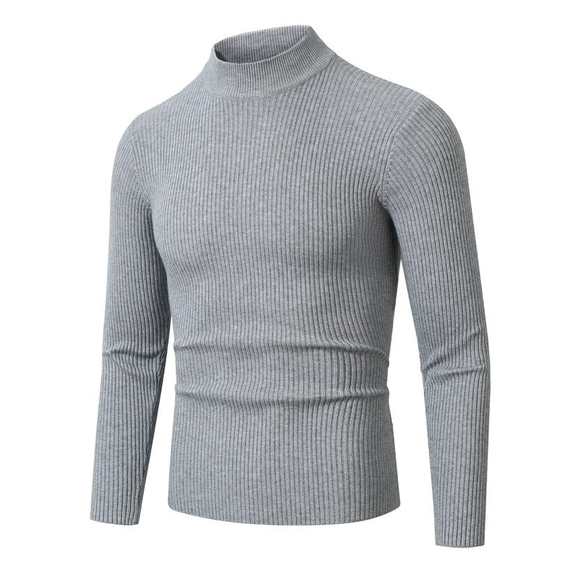 Herren Rollkragenpullover aus hochwertiger Rippenstruktur Shopnory