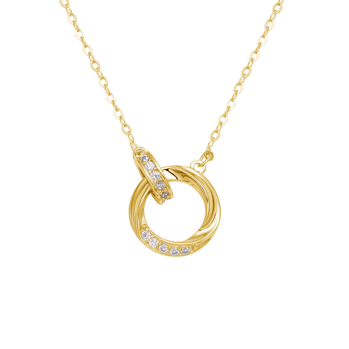 Damen elegante Halskette mit funkelndem Anhänger Shop Nory
