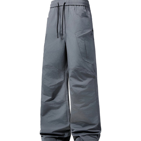 Herren Weite technische Cargohose mit elastischem Bund und schräger Reißverschlusstasche Shop Nory
