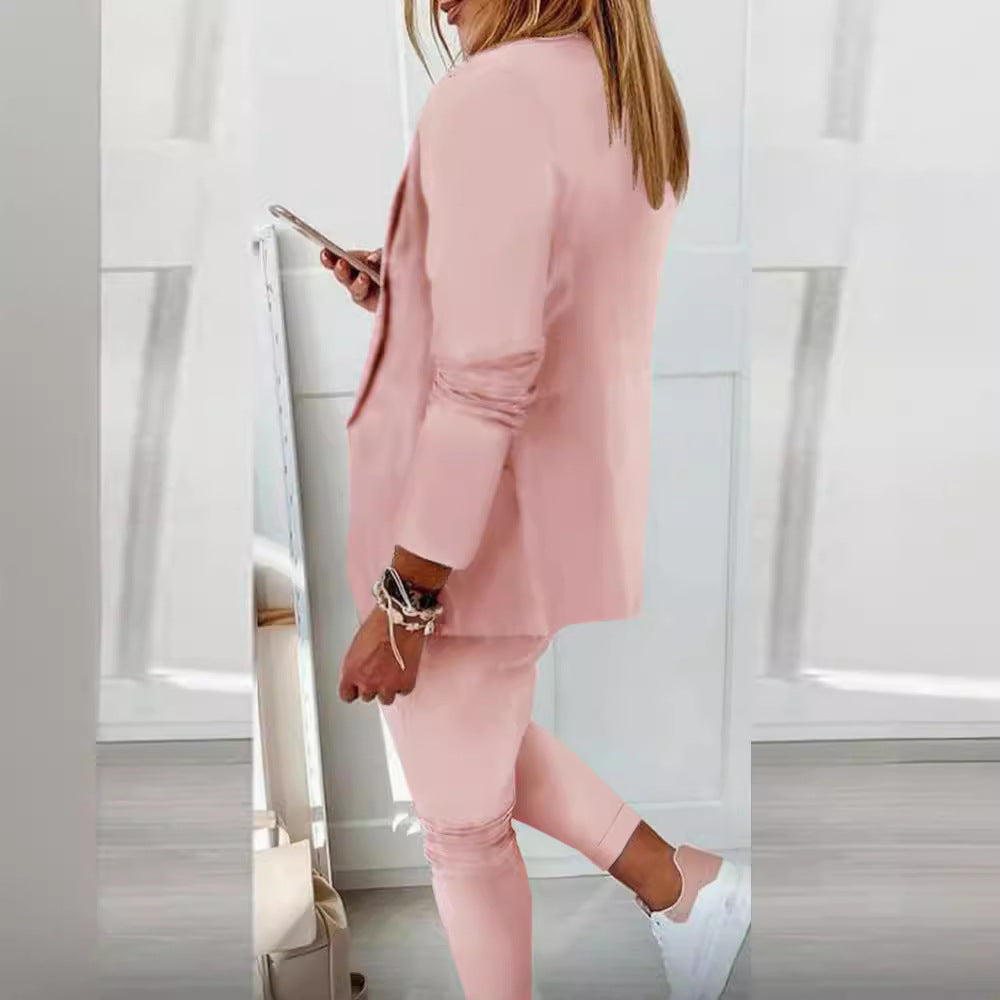 Damen Elegantes Zweiteiliges Blazer-Jogginganzug Shop Nory