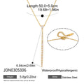 Damen Halskette mit funkelnden Zirkonia-Steinen und hypoallergener Edelstahlverarbeitung Shop Nory