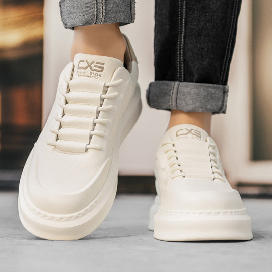 Herren Voluminöse Low-Top Plateau-Sneaker mit geprägter Wabenstruktur Shopy Nory