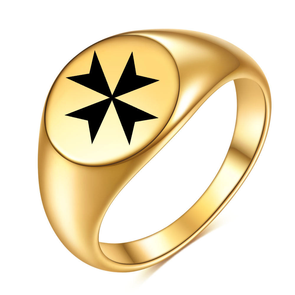 Herren Siegelring mit kunstvollem Design und detaillierter Symbolgravur Shop Nory