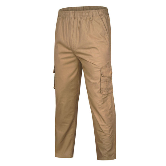 Herren Cargo-Hose mit elastischem Bund, Mehrfachtaschen und geradem Bein Shop Nory