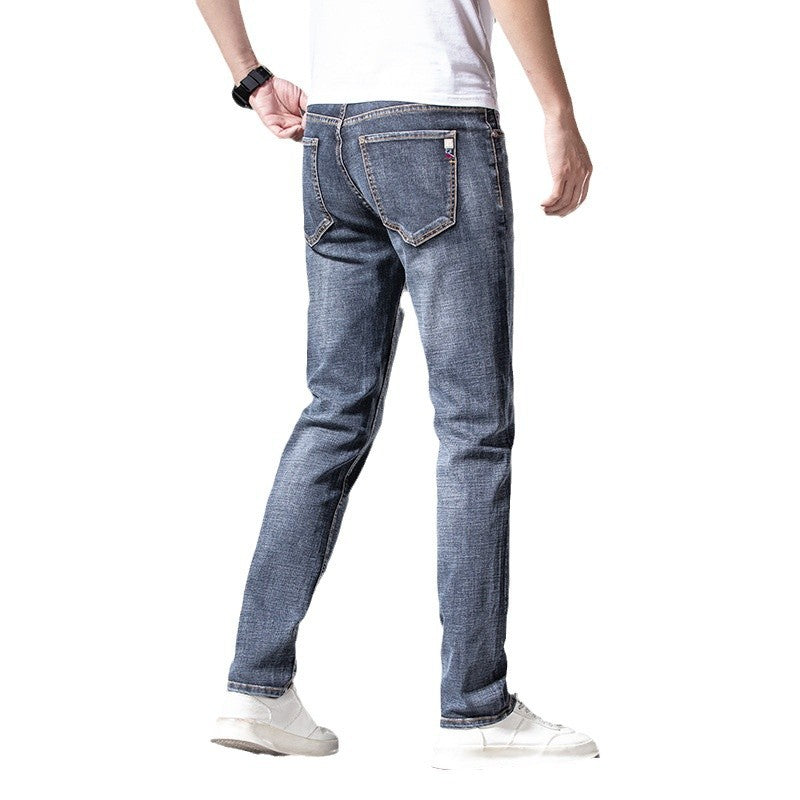 Herren Slim‑Straight Stretchjeans mit leichter Used‑Optik Shop Nory