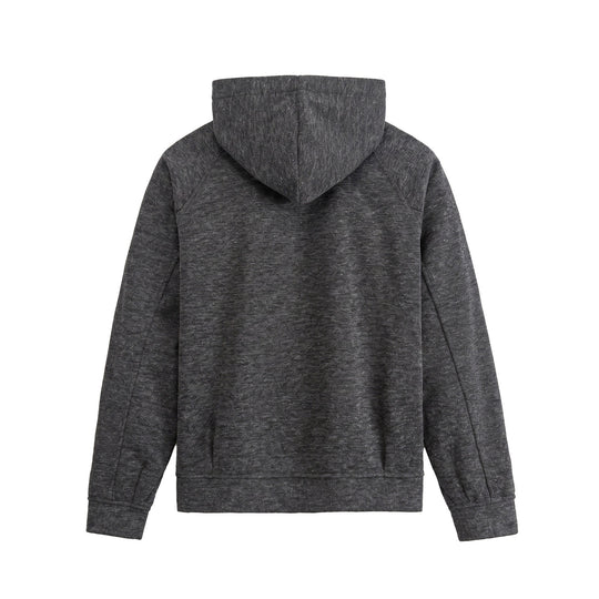 Unisex Kurz geschnittene Boxy-Kapuzenjacke aus Sweat mit Druckknopfblende und Eingrifftaschen Shop Nory