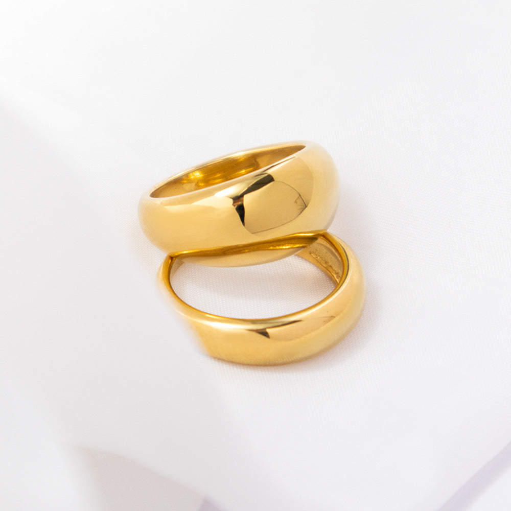 Damen Eleganter und zeitloser goldener Ring Shop Nory