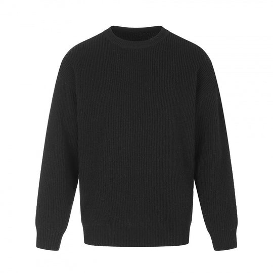 Unisex Weicher Oversize-Ribstrickpullover mit Relaxed-Schnitt und tonaler Struktur Shop Nory