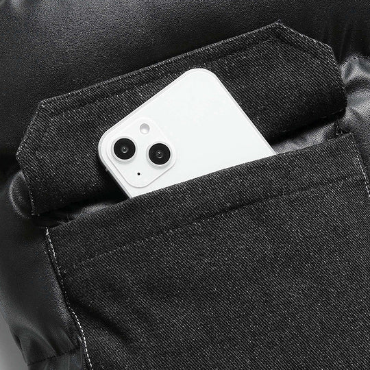 Herren Wattierte Steppweste mit Cargo‑Taschen und hohem Stehkragen Shop Nory