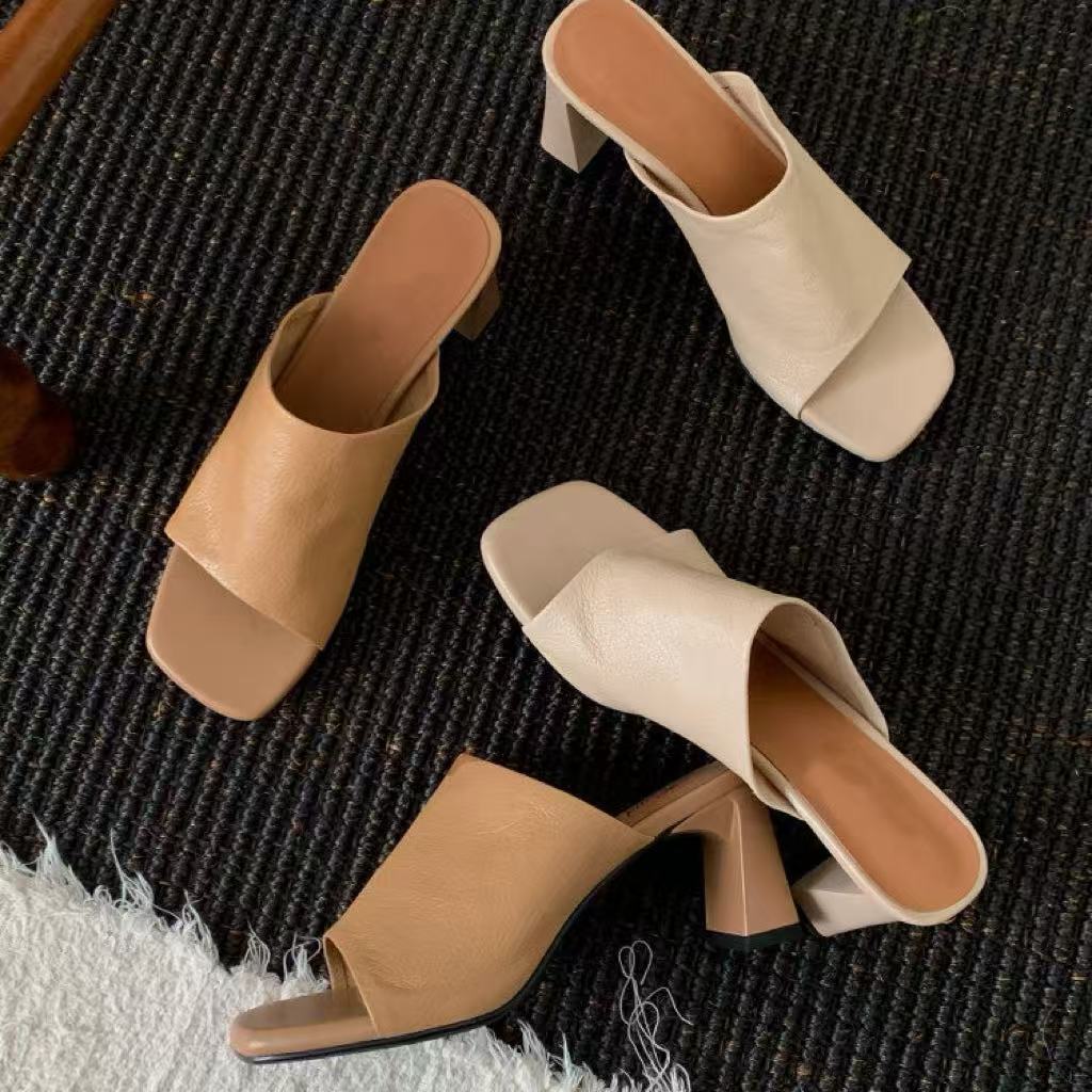 Damen Bequeme Mules mit stylishen Blockabsätzen