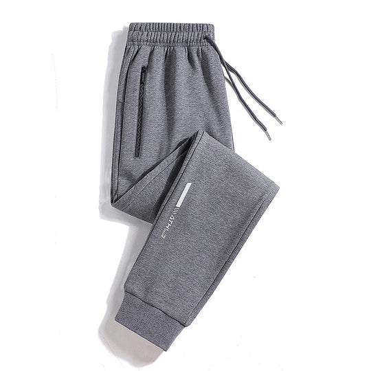 Herren Sportive Jogginghose mit Reißverschlusstasche, Kordelzug und elastischen Bündchen Shop Nory