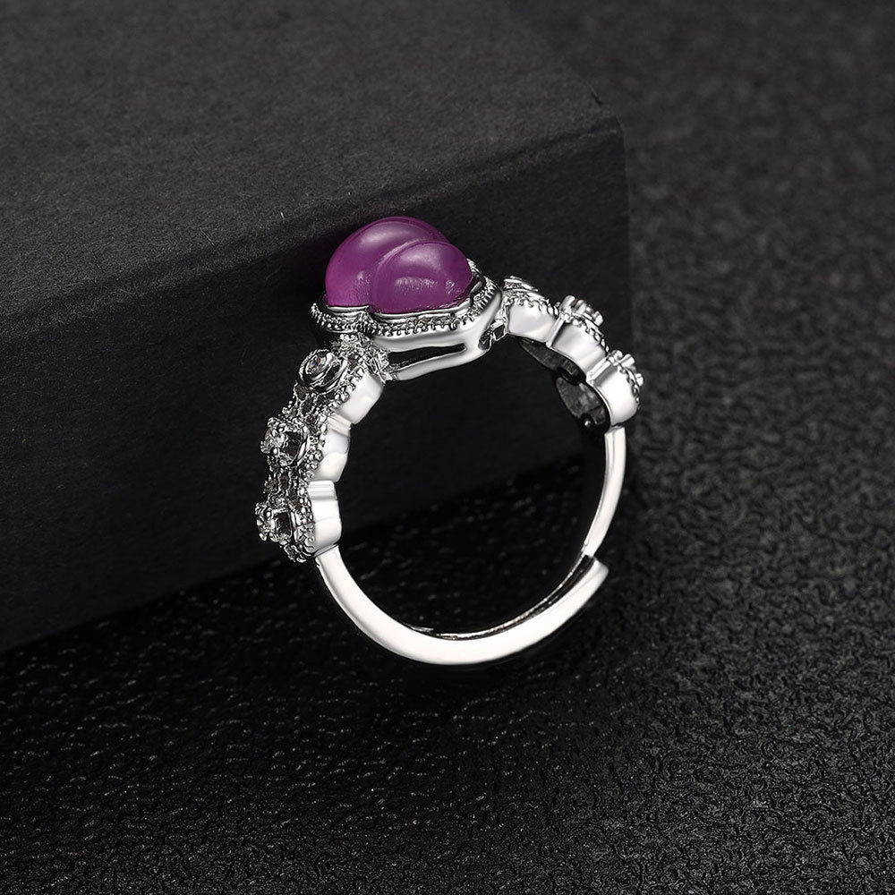 Damenring mit kunstvollem Herzdesign und elegantem Zirkonia Shop Nory