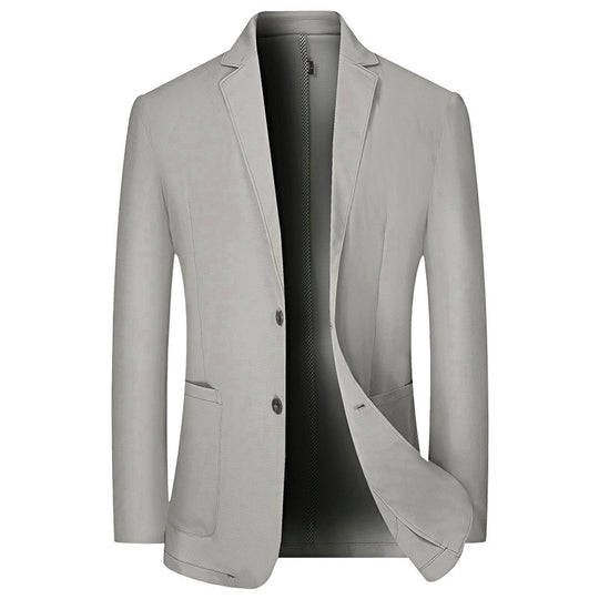 Herren Leichtes halbgefüttertes Baumwoll-Sakko mit Notch-Revers und aufgesetzten Taschen Shop Nory
