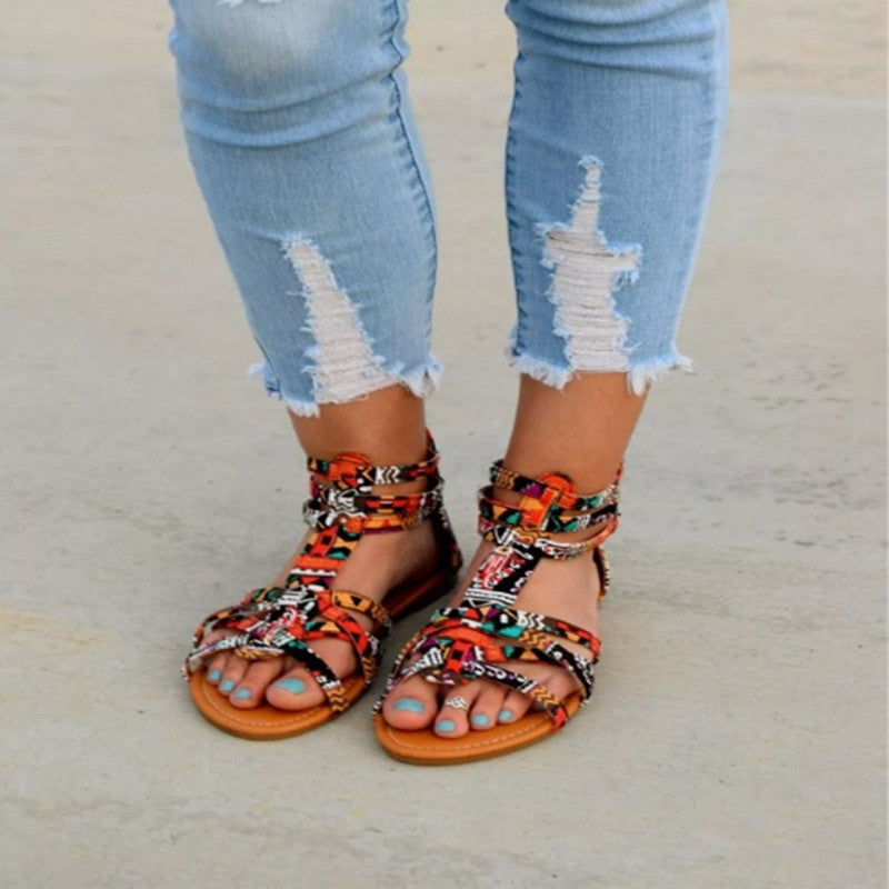 Damen Urbanen Geflochtenen Sandalen Shopnory