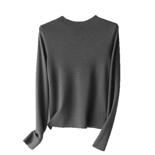 Damen Feinstrick-Pullover mit kurzem Stehkragen und schmaler Silhouette Shop Nory