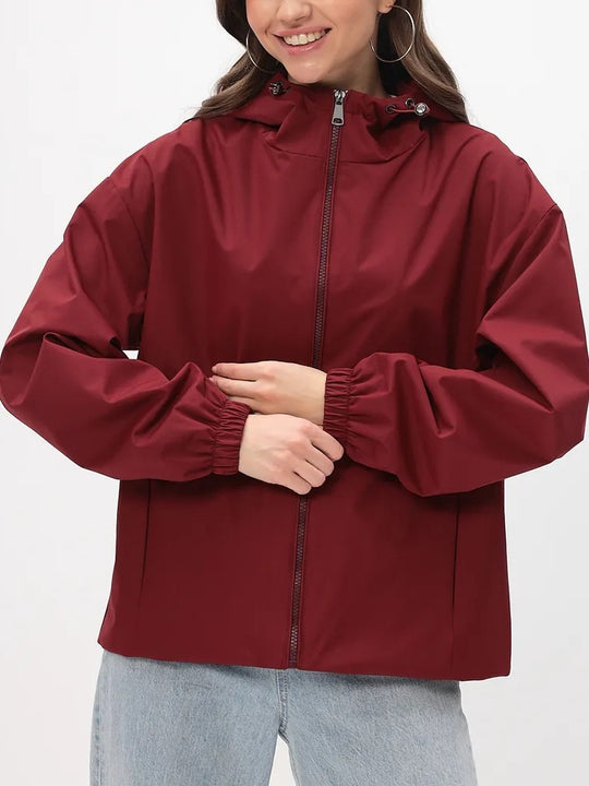 Damen Leichte Freizeitjacke mit Kapuze
