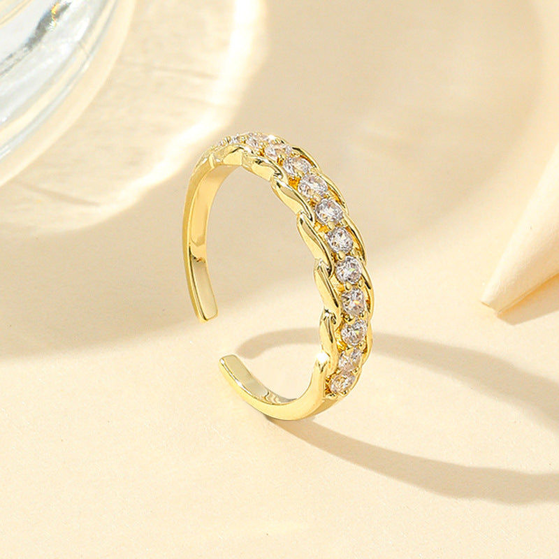 Damen eleganter Ring mit Zirkonia-Shop Nory