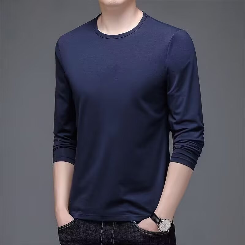 Herren Langarmshirt mit eleganter Textur Shop Nory
