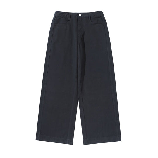 Damen Hochtaillierte Culotte-Hose aus Baumwoll-Twill mit weitem Bein Shop Nory