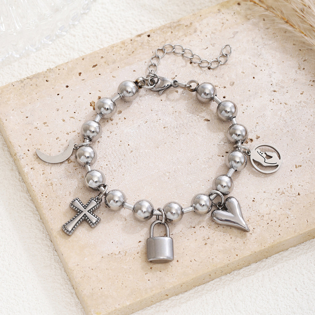 Damen Charm-Armband mit symbolischen Anhängern Shop Nory