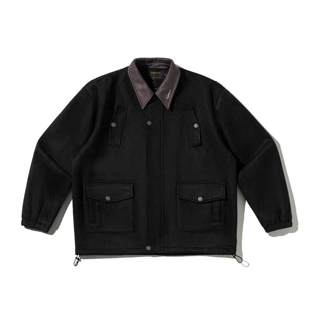 Herren Wollmix-Fieldblouson mit Cordkragen und Utility-Taschen Shop Nory